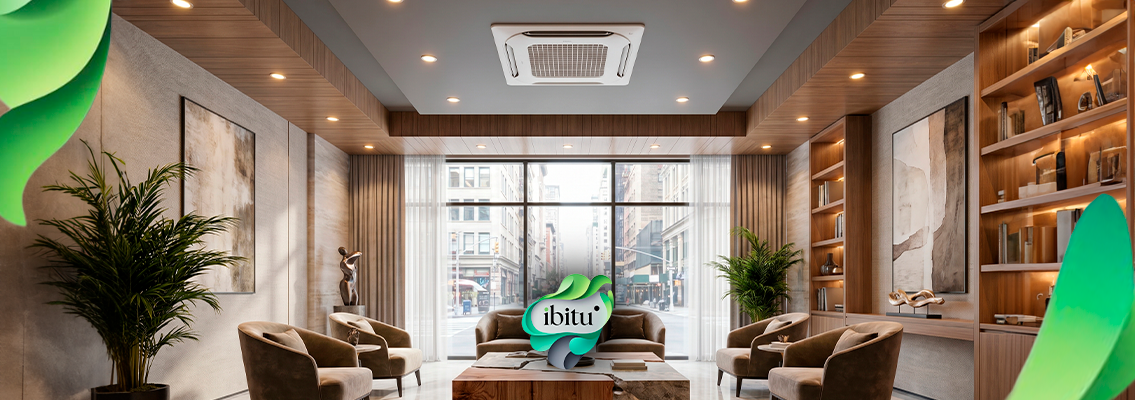 Instalação de ar condicionado de alto padrão com eficiência, estética e planejamento técnico. Conheça soluções personalizadas da Ibitu.